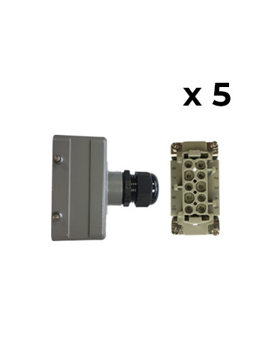 Multipoint connector 10 connections - 5 items