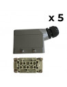 Multipoint connector 10 connections - 5 items