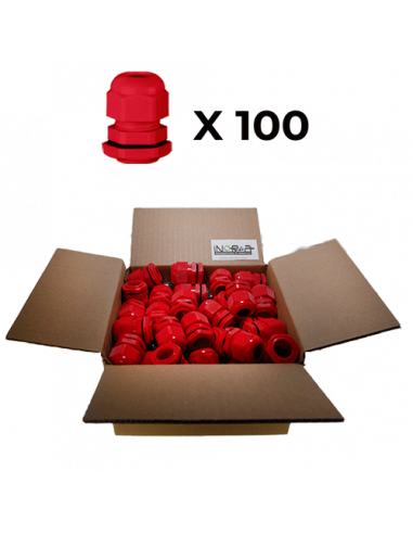 Red cable gland - Batch of 100