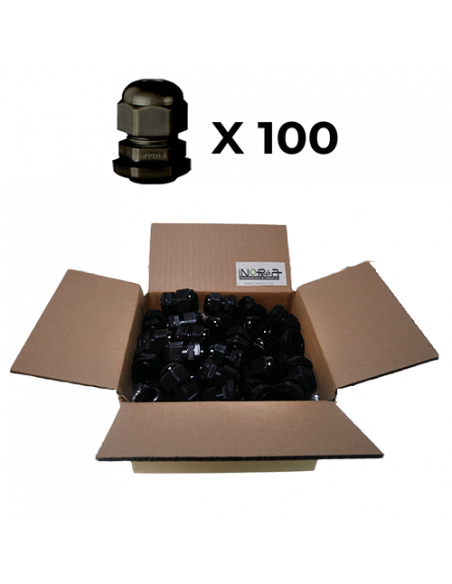 Black cable gland - Batch of 100