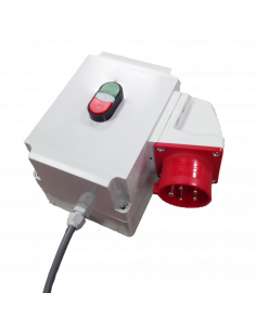 Boitier démarrage moteur ON/OFF avec fiche 16A 3PTN  BDM_3PTN_400