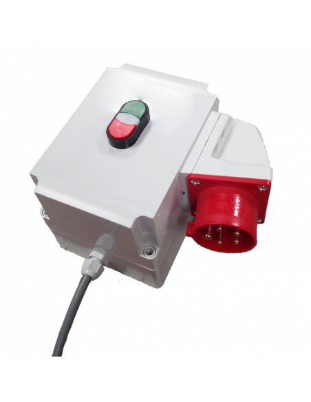 Boitier démarrage moteur ON/OFF avec fiche 16A 3PTN  BDM_3PTN_400