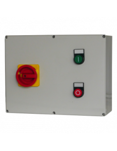 Boitier de démarrage moteur direct plastique commande en 400V avec thermique