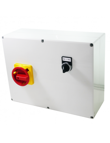 Reversal direction of rotation for three-phase motor, 400V control with thermal