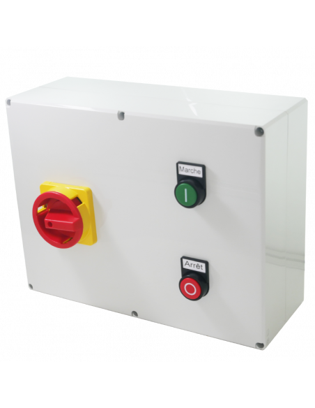 Star-delta starter box, three-phase motor, 230V 15kW control